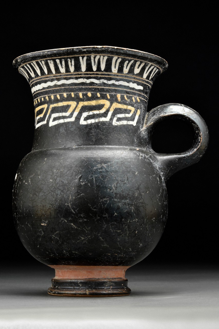 ANCIENT GREEK CAMPANIAN BLACK GLAZED OINOCHOE - Image 6 of 10