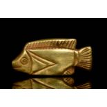 EGYPTIAN GOLD FISH AMULET