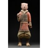 CHINESE HAN DYNASTY TERRACOTTA WARRIOR - TL TESTED