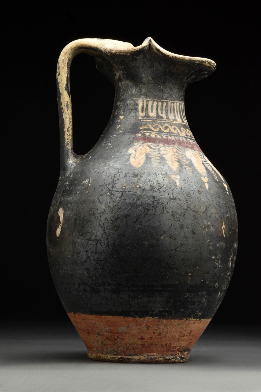 ANCIENT GREEK GNATHIAN TREFOIL OINOCHOE - Image 6 of 10