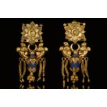 PAIR OF GREEK HELLENISTIC GOLD EARRING