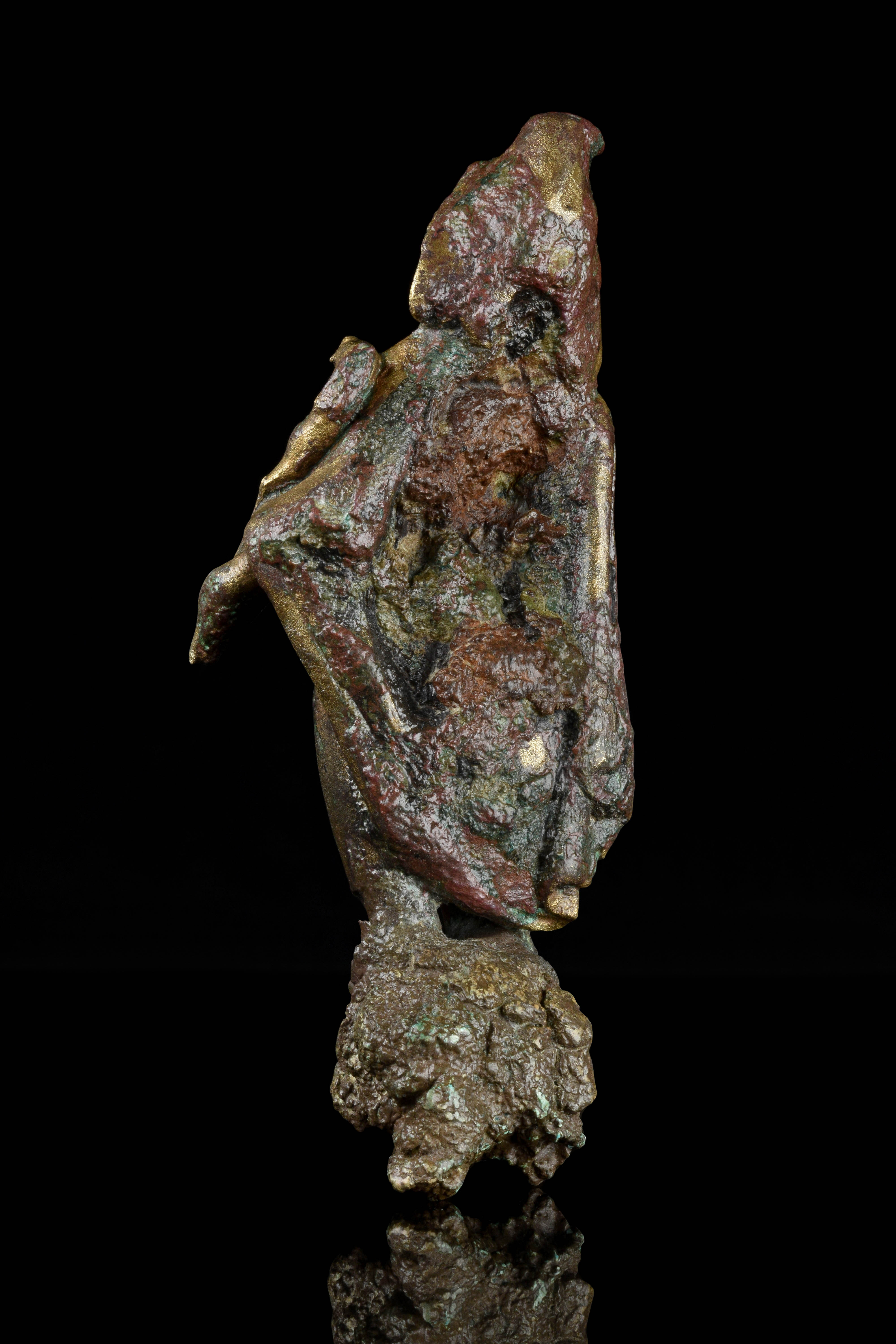 ANCIENT ROMAN BRONZE STATUETTE OF CUPID - Image 3 of 4