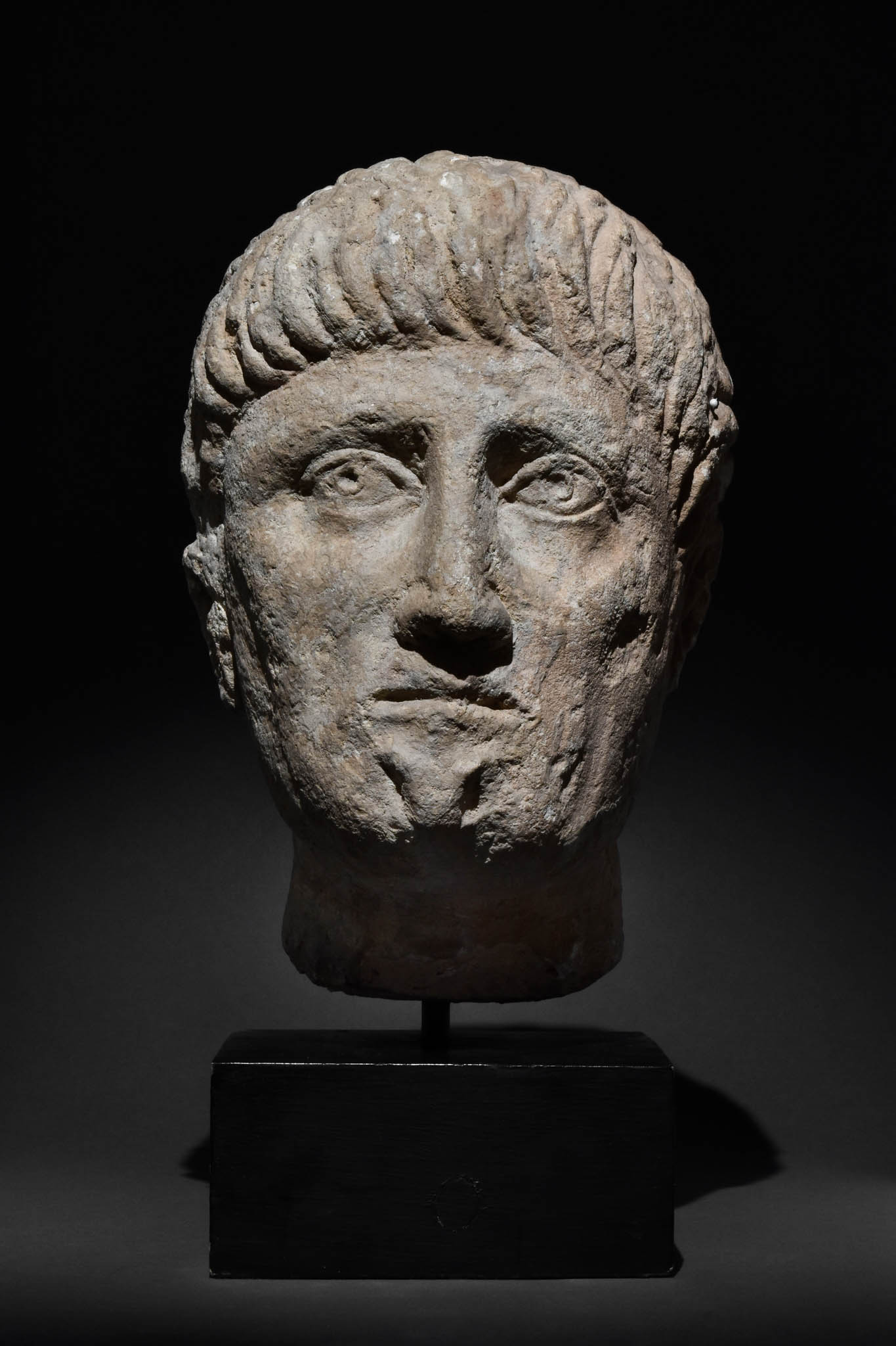 ROMANO-CELTIC LIMESTONE BUST OF NOBLEMAN