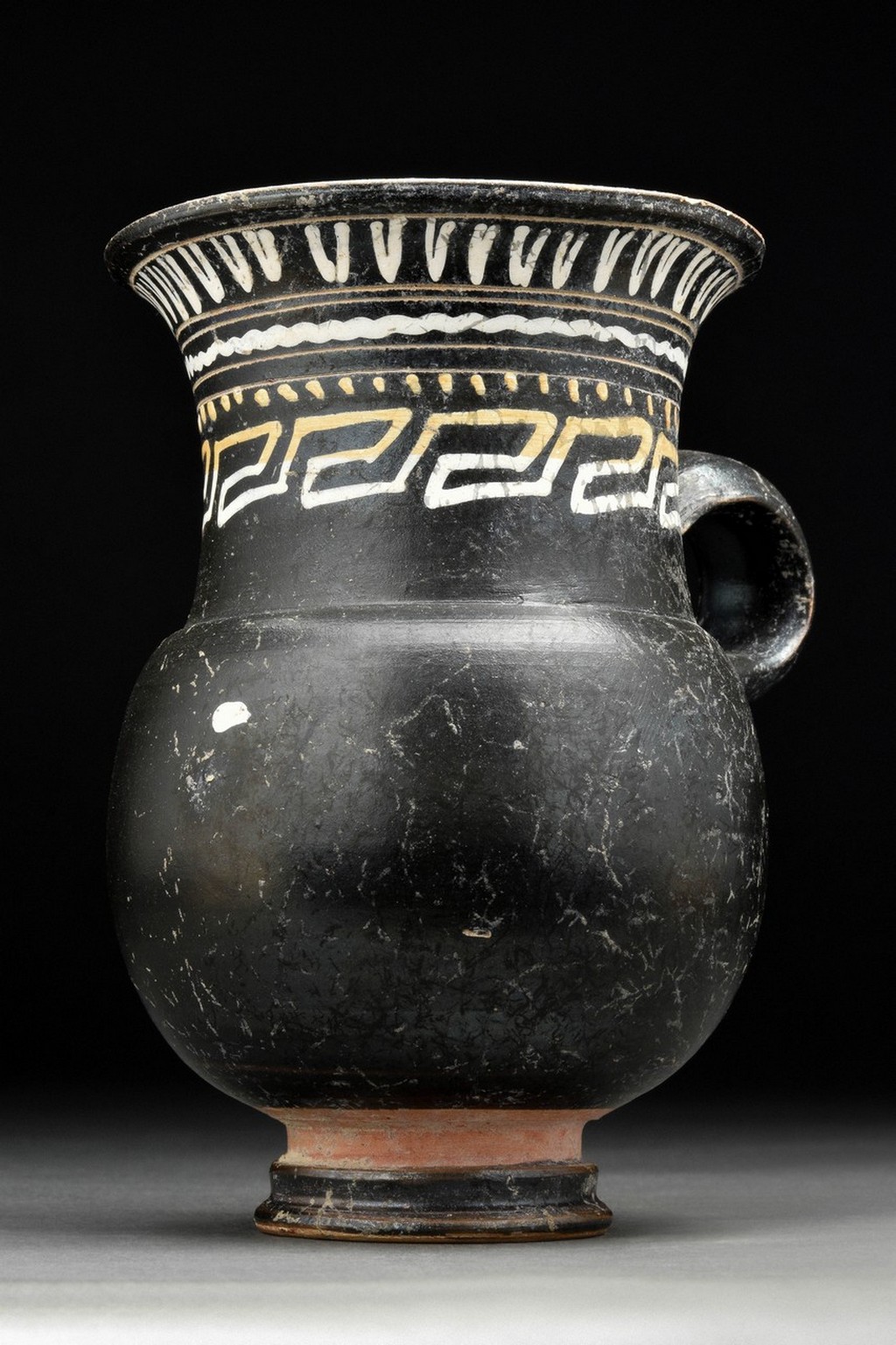 ANCIENT GREEK CAMPANIAN BLACK GLAZED OINOCHOE - Image 2 of 10