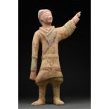 CHINESE HAN DYNASTY TERRACOTTA WARRIOR - TL TESTED