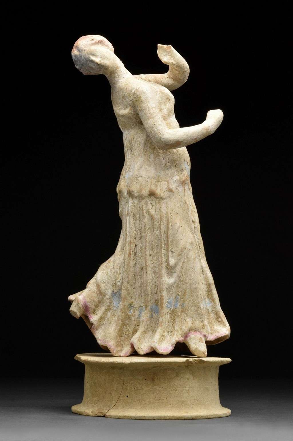 GREEK CANOSAN TERRACOTTA DANCING WOMAN- EX CHRISTIES - Image 2 of 12