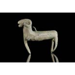 GREEK ARCHAIC BRONZE RAM-SHAPED PENDANT