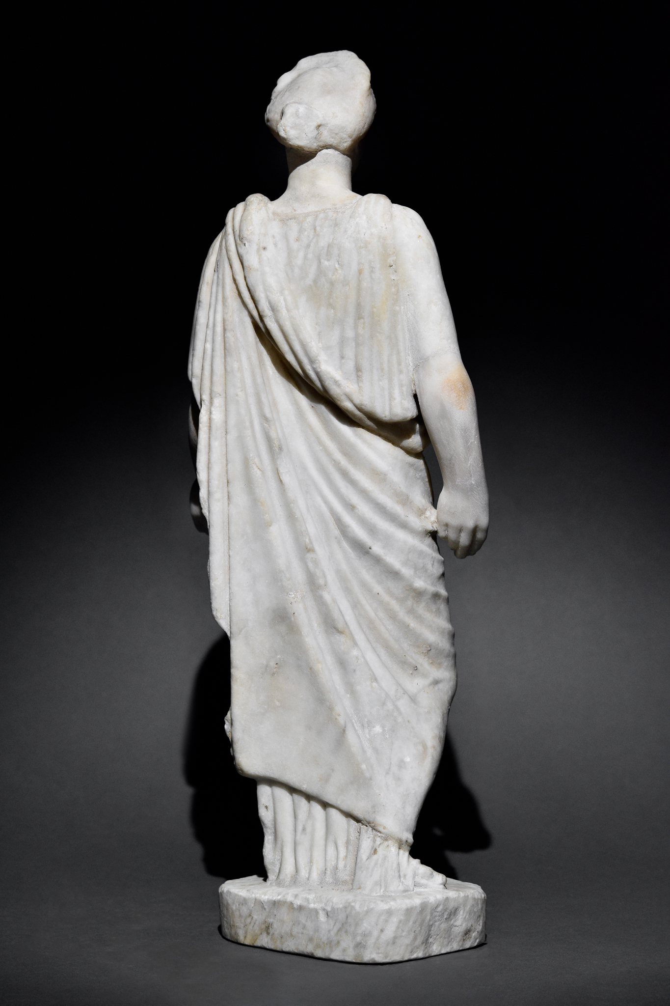 ROMAN MARBLE DRAPED FEMALE MUSE - Image 4 of 9