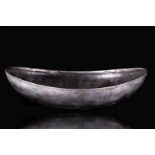 SASANIAN BOAT-SHAPED SILVER BOWL