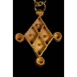 ROMAN GOLD FILIGREE CROSS