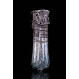 ANCIENT ROMAN GLASS DOUBLE BALSAMARIUM