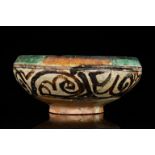 ANCIENT ISLAMIC / BYZANTINE GLAZED POTTERY BOWL