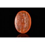 ROMAN CARNELIAN INTAGLIO WITH CERES