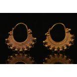 GREEK GOLD FILIGREE EARRINGS