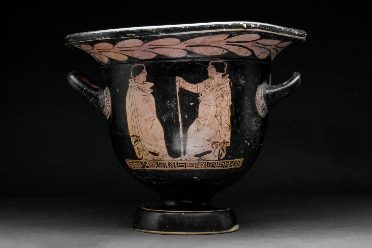 GREEK LUCANIAN RED-FIGURE BELL KRATER - TL TESTED - Image 6 of 11