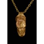 GREEK GOLD LION PENDANT