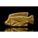 EGYPTIAN GOLD FISH AMULET