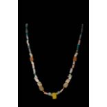 ROMAN GLASS AND STONE NECKLACE