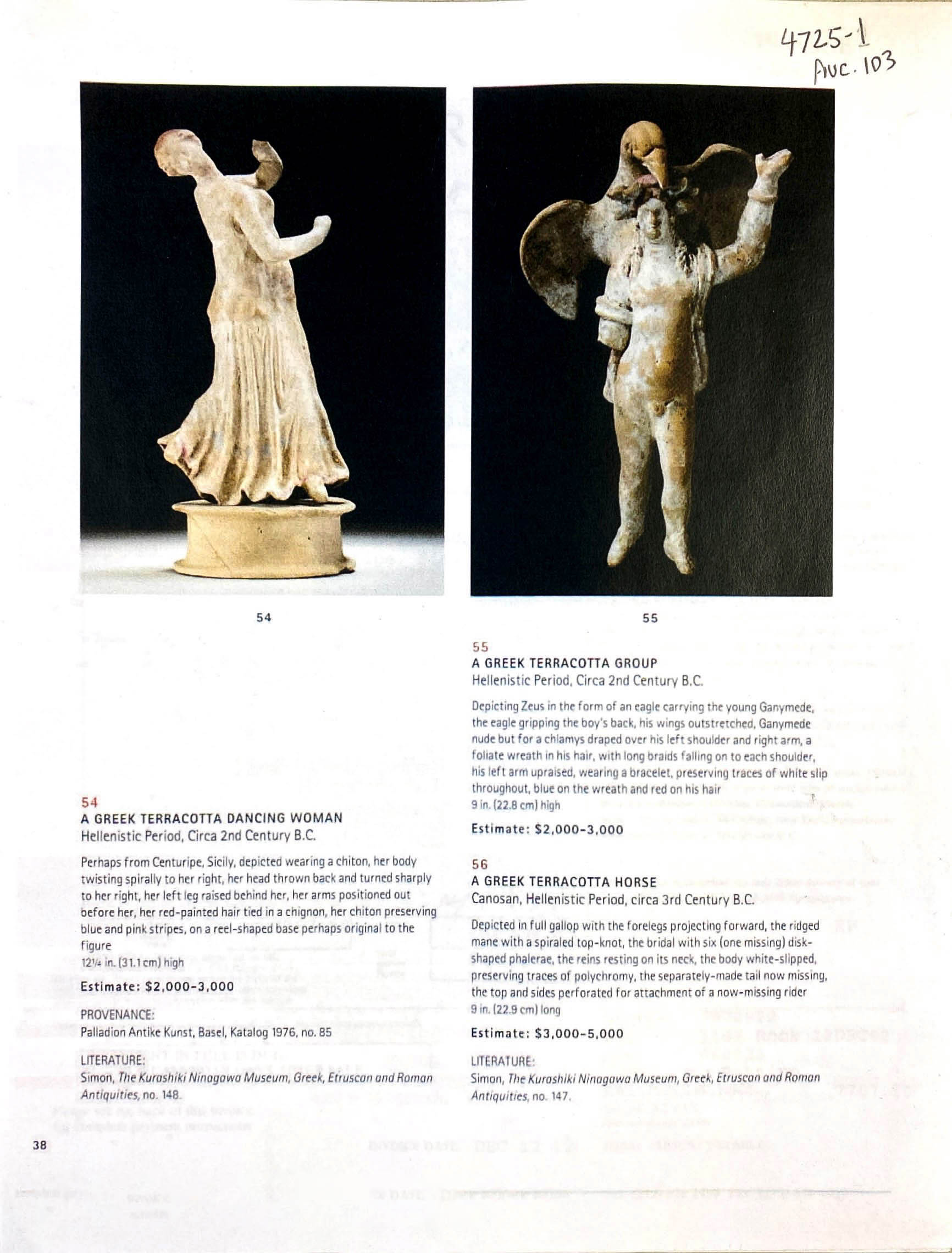 GREEK CANOSAN TERRACOTTA DANCING WOMAN- EX CHRISTIES - Image 11 of 12