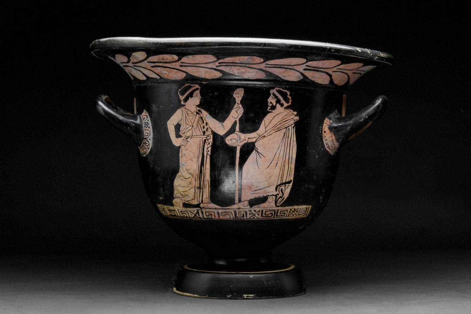 GREEK LUCANIAN RED-FIGURE BELL KRATER - TL TESTED - Image 3 of 11