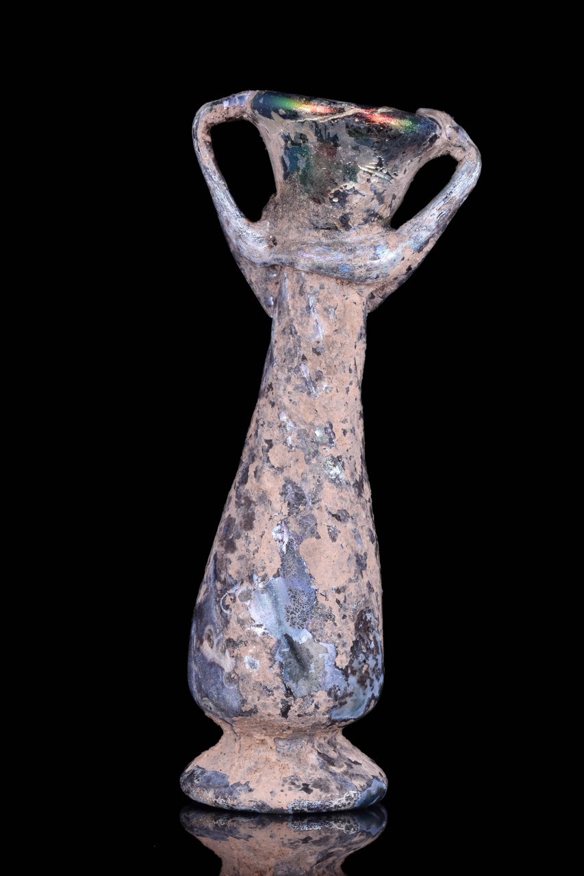 ROMAN GLASS UNGUENTARIUM - Image 2 of 5