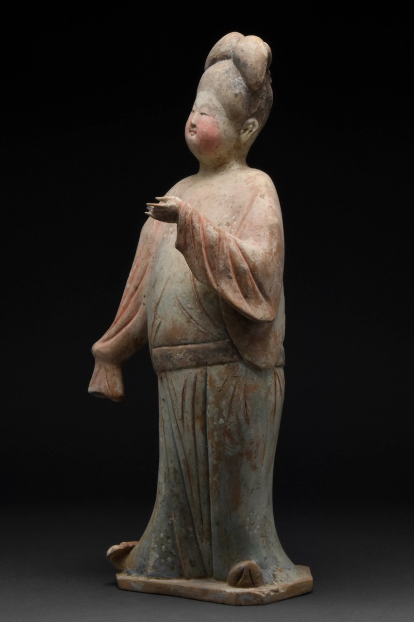 CHINESE TANG DYNASTY TERRACOTTA FAT LADY - TL TESTED - Image 2 of 8