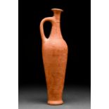 LATE CYPRIOT RED LUSTROUS SPINDLE BOTTLE FROM SEVERIS COLLECTION