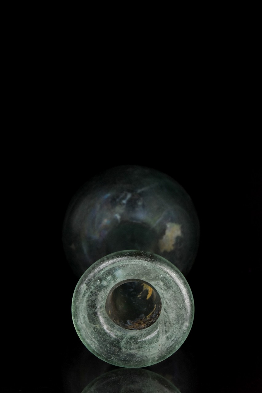 ROMAN GLASS TALL UNGUENTARIUM FLASK - Image 2 of 5
