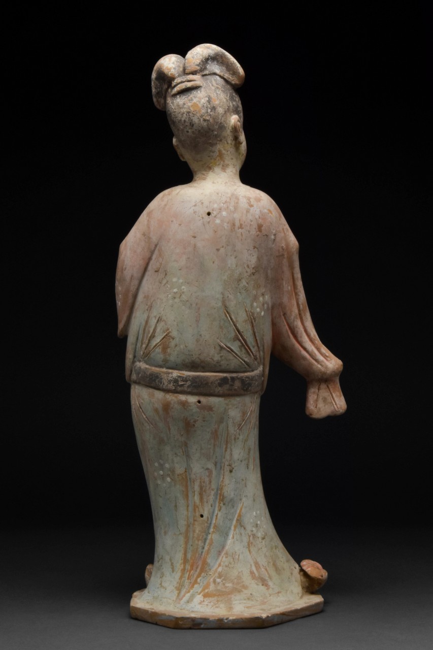 CHINESE TANG DYNASTY TERRACOTTA FAT LADY - TL TESTED - Image 3 of 8