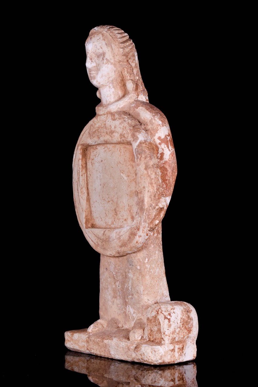 LATE ROMAN MIRROR HOLDING STATUETTE - Image 2 of 4