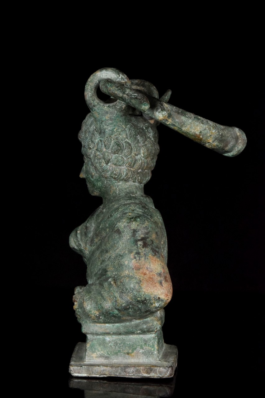 ROMAN BRONZE BALSAMARIUM - Image 3 of 5