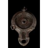 ROMAN BRONZE OIL LAMP