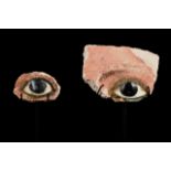 EGYPTIAN GLASS EYE INLAYS