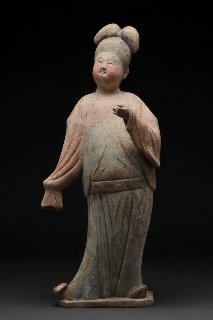 CHINESE TANG DYNASTY TERRACOTTA FAT LADY - TL TESTED