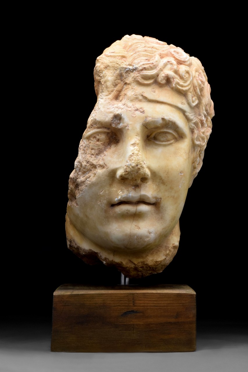 MARBLE HEAD OF APOLLO - Image 2 of 10