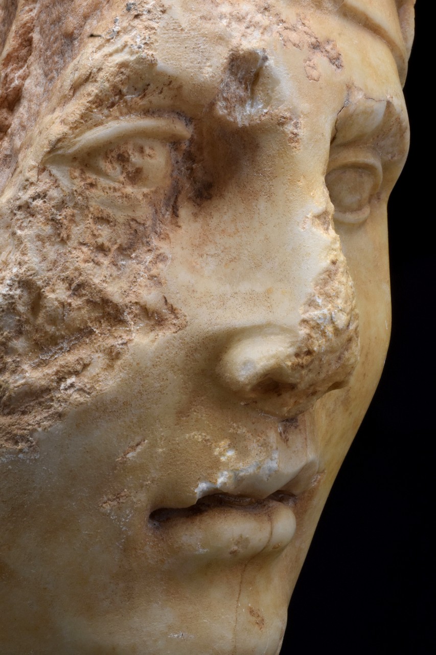 MARBLE HEAD OF APOLLO - Image 5 of 10