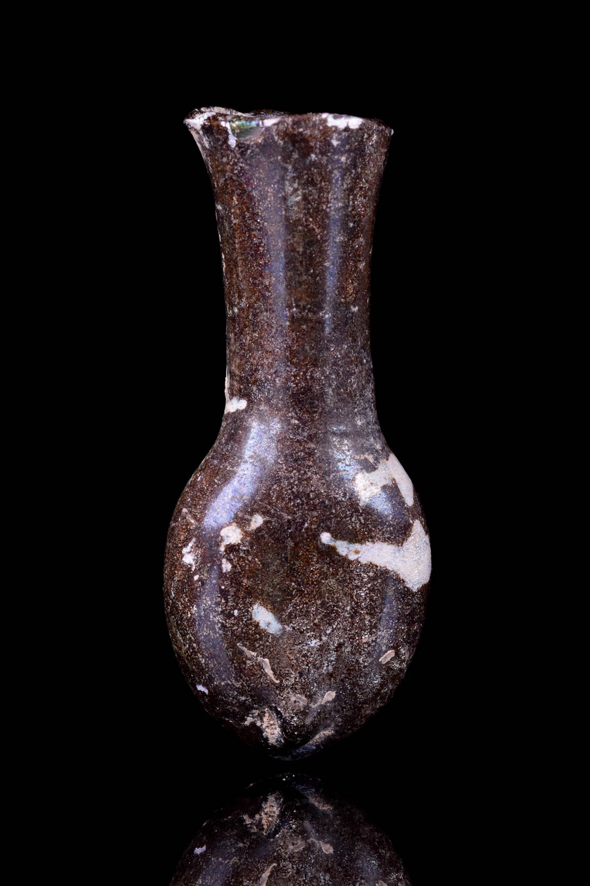 ROMAN GLASS UNGUENTARIUM - Image 4 of 4