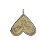 VIKING SILVER GILT PENDANT