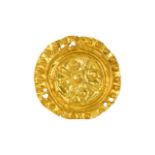 ROMAN GOLD EMBOSSED BELT FITTING