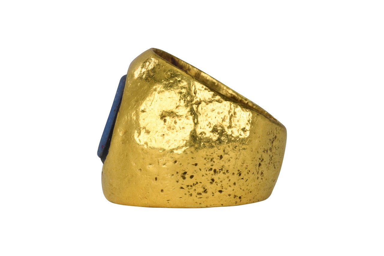 ROMAN NICOLO GEM WITH PORTRAIT IN GOLD RING - Image 4 of 6