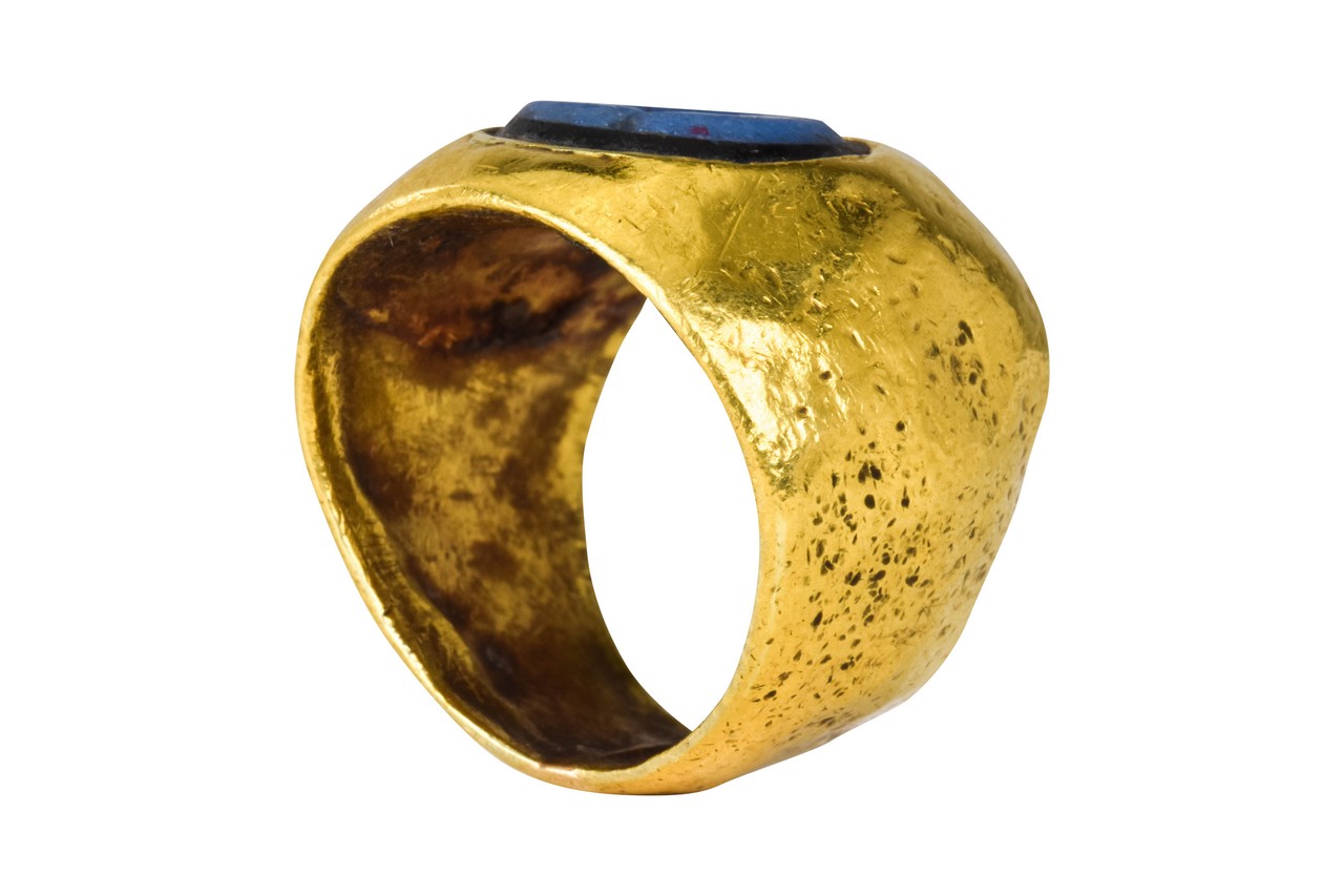 ROMAN NICOLO GEM WITH PORTRAIT IN GOLD RING - Image 6 of 6