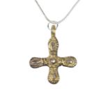 BYZANTINE SILVER GILT CROSS