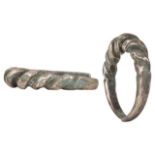 VIKING ERA SILVER TWISTED RING