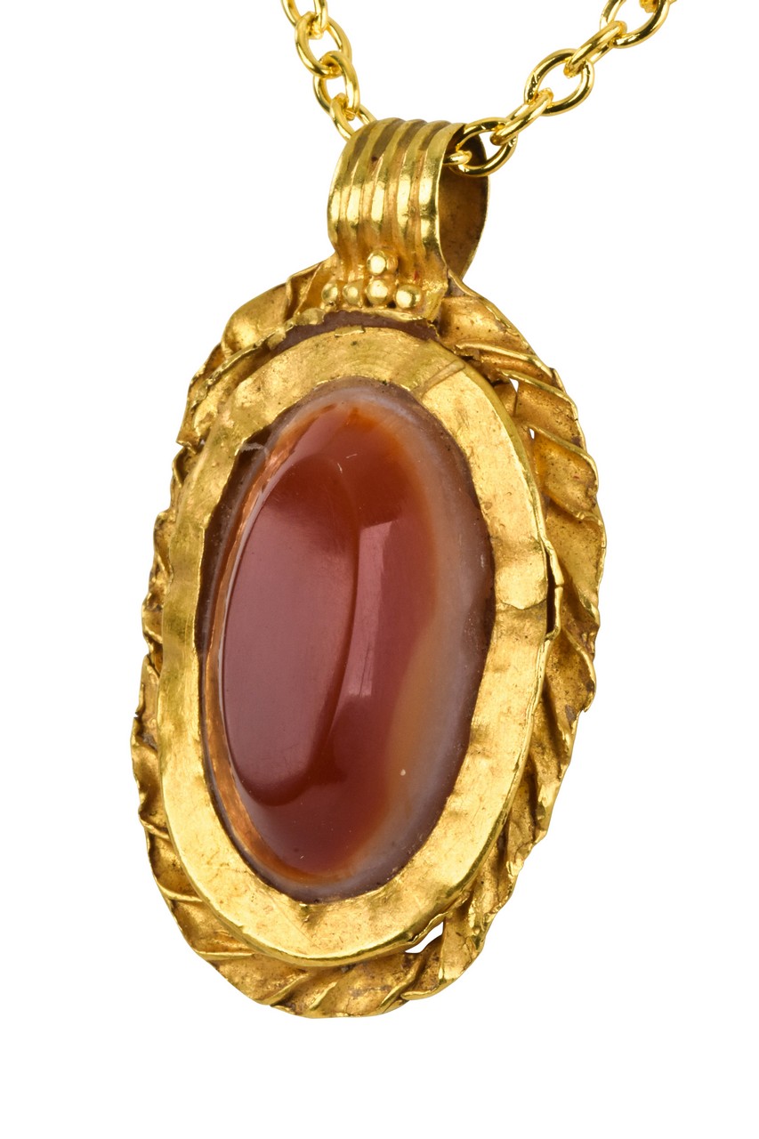 ROMAN GOLD AND CARNELIAN PENDANT - Image 2 of 4