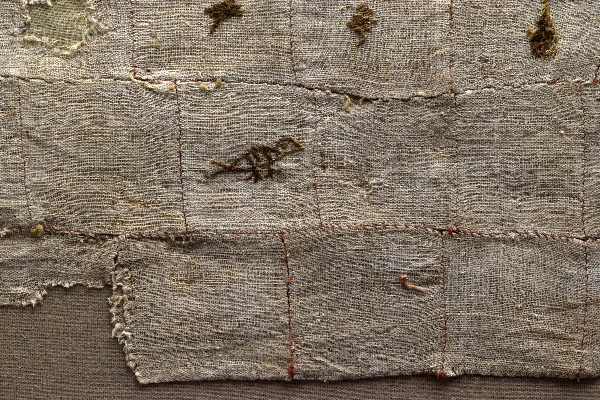 EGYPTIAN COPTIC FUNERARY SHROUD WITH AMULETS - Image 5 of 5