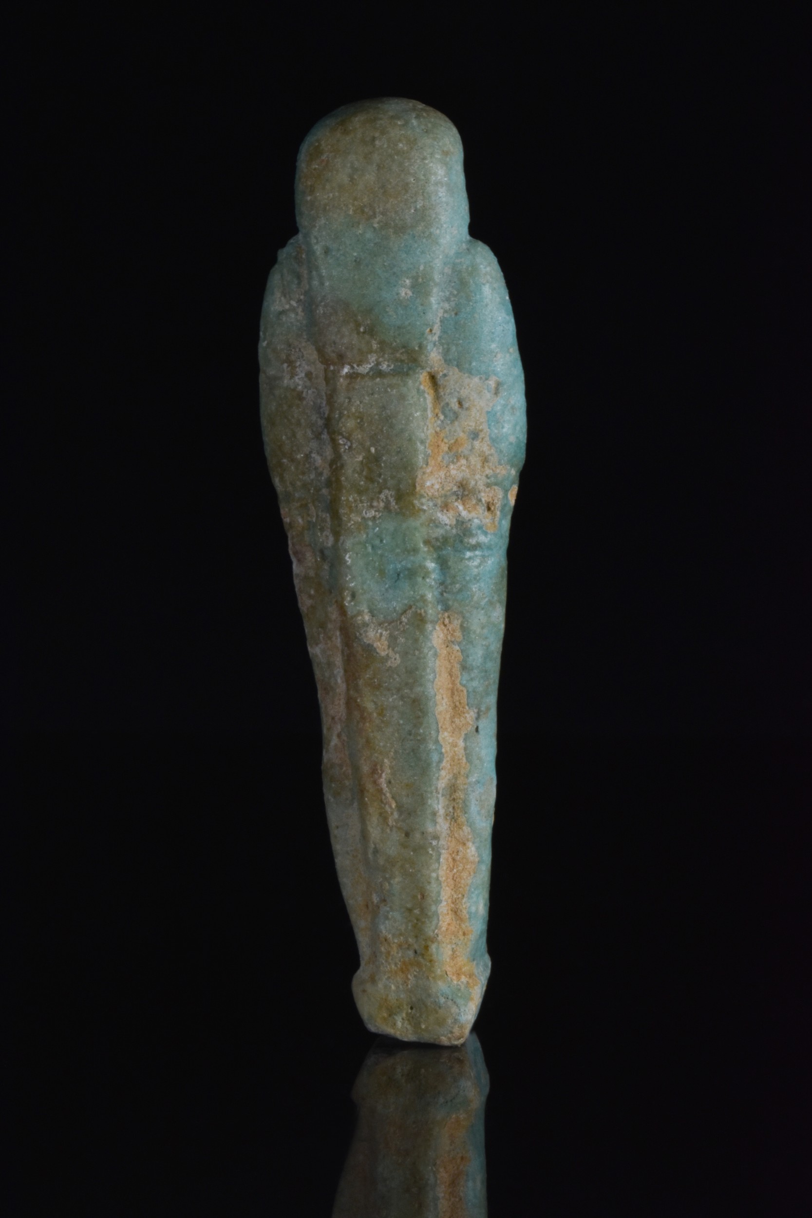 ANCIENT EGYPTIAN BLUE GLAZED SHABTI - Image 4 of 5