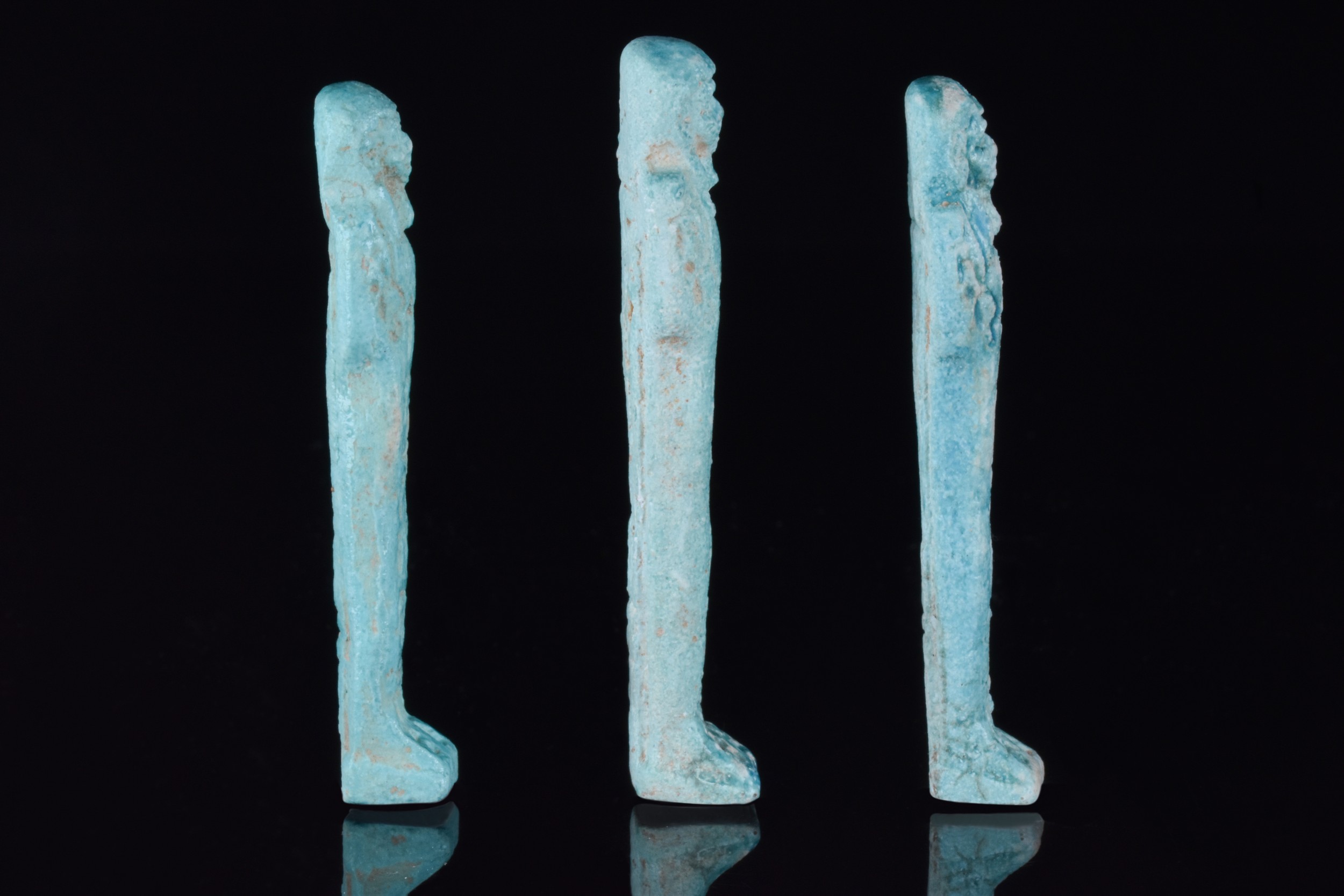 EGYPTIAN FAIENCE SHABTI GROUP - TRANSLATED - Image 2 of 3