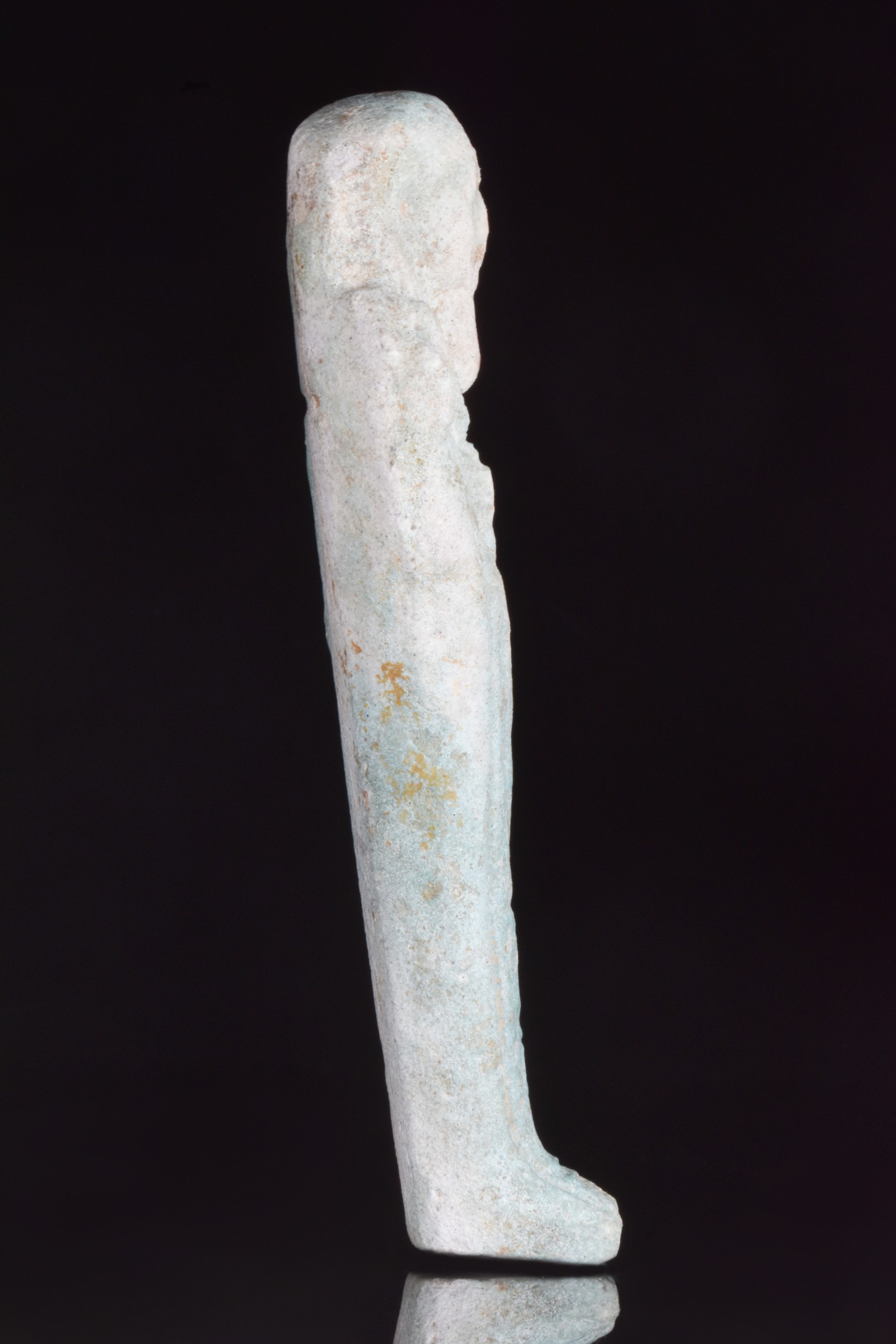 ANCIENT EGYPTIAN BLUE GLAZED SHABTI - Image 3 of 6