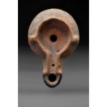 ROMAN TERRACOTTA OIL LAMP