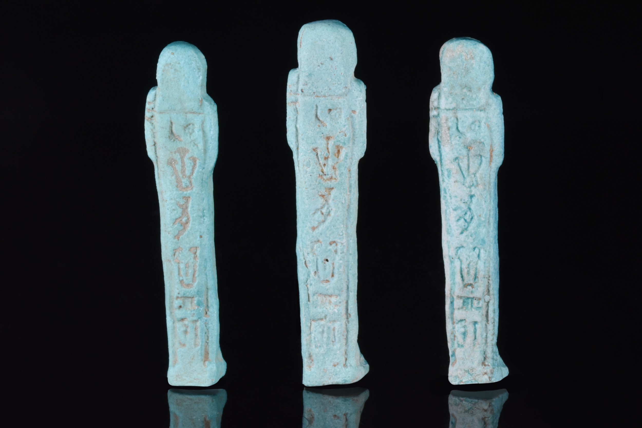 EGYPTIAN FAIENCE SHABTI GROUP - TRANSLATED - Image 3 of 3